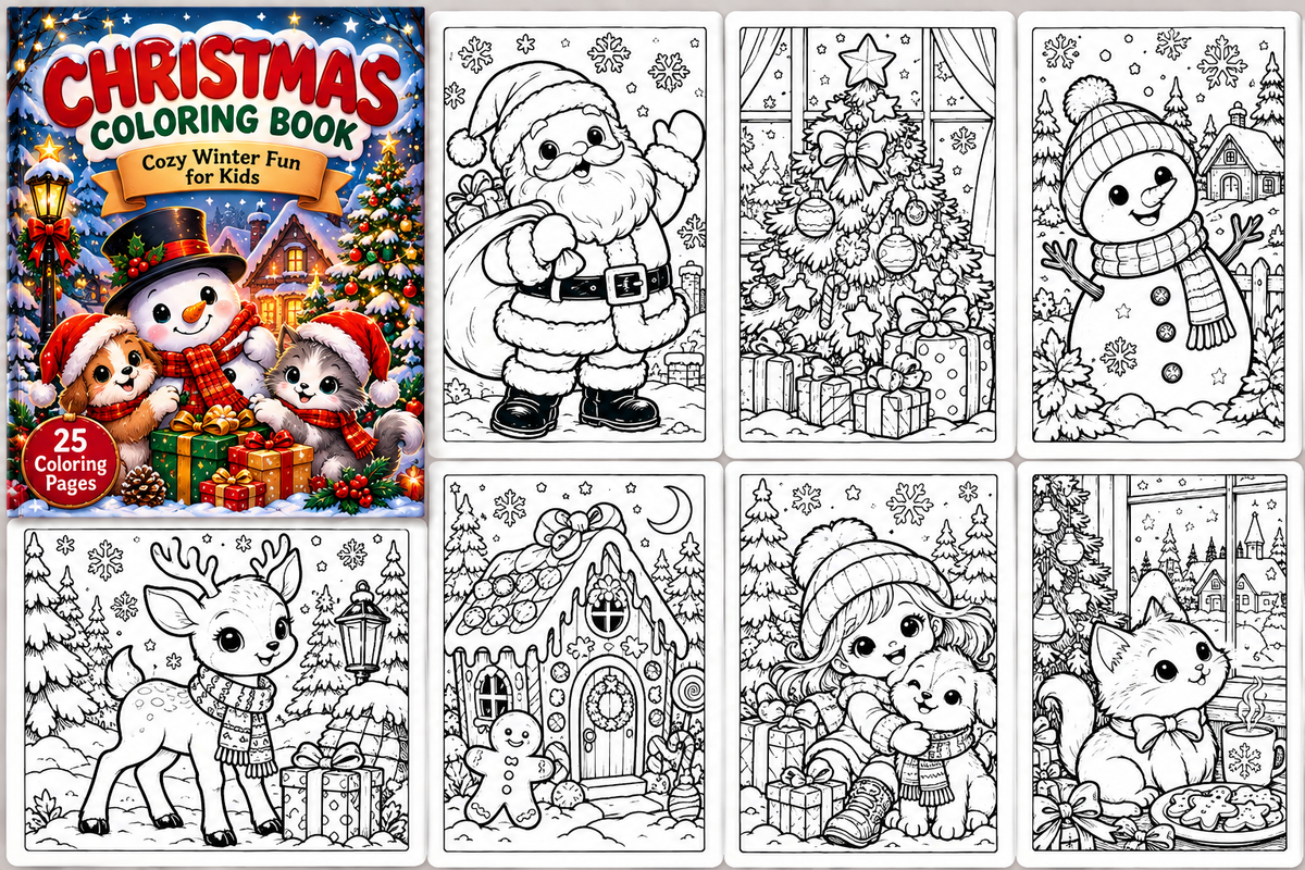 Christmas Coloring Book — Festive Holiday Fun