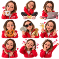 Stickers. A girls nine emotions .