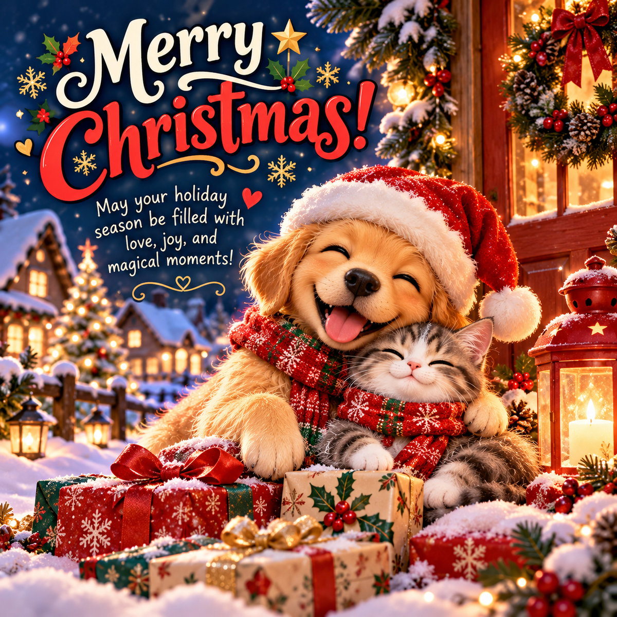 Card: Christmas miracle.