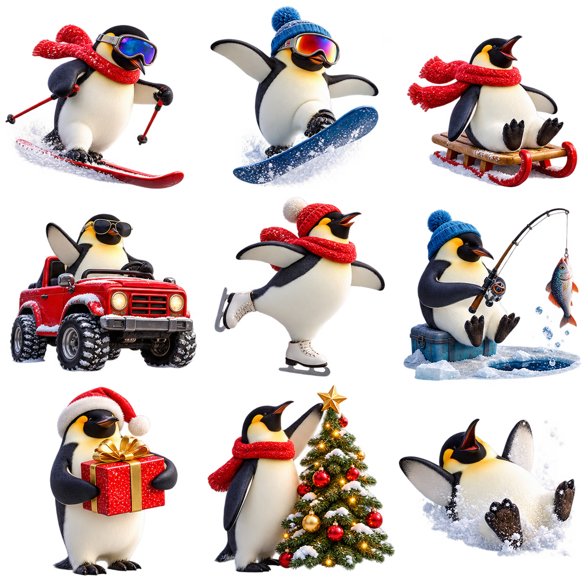 Stickers. A New Years adventure for the penguins.