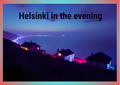 Helsinki in the Evening Printable Postcard