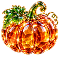 Sticker NFT. Glass pumpkin.