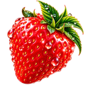 Digital sticker PNG. Printable sticker. Instant download. NFT sticker strawberry.