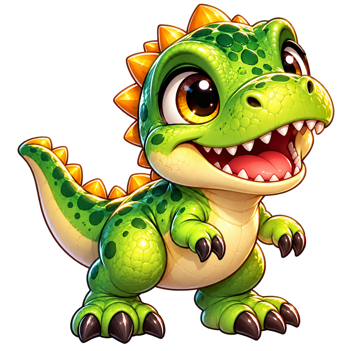 NFT sticker. Little dinosaur.