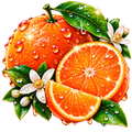 Digital sticker PNG. Printable sticker. Instant download. NFT sticker orange.