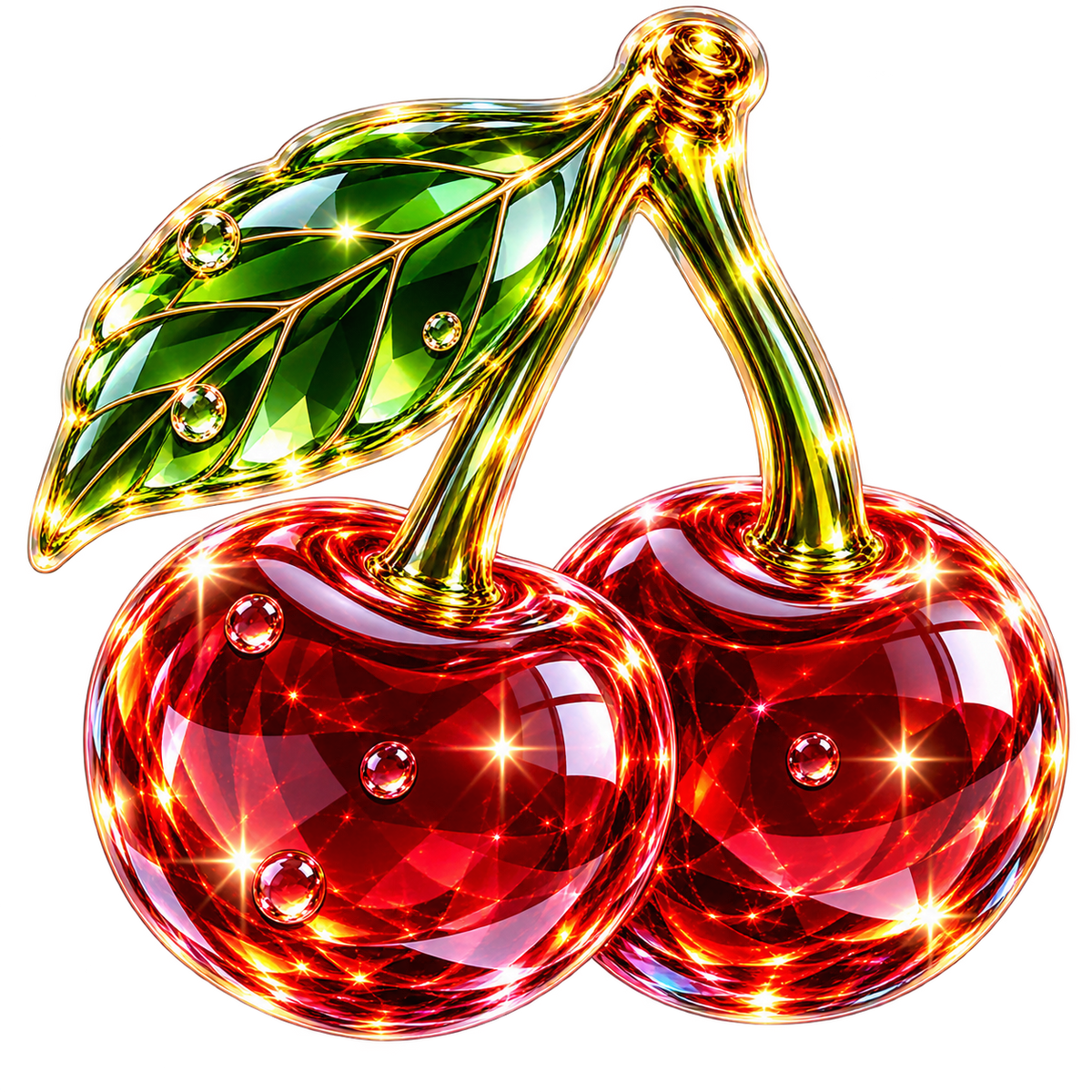 Sticker NFT. Glass cherries.