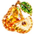 Sticker NFT. Glass pear.
