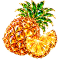 Sticker NFT. Glass pineapple.