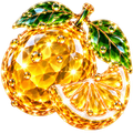 Sticker NFT. Glass lemon.
