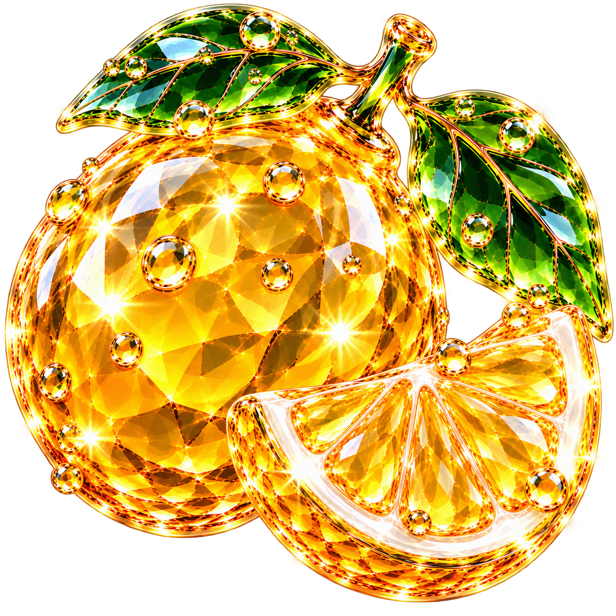 Sticker NFT. Glass lemon.