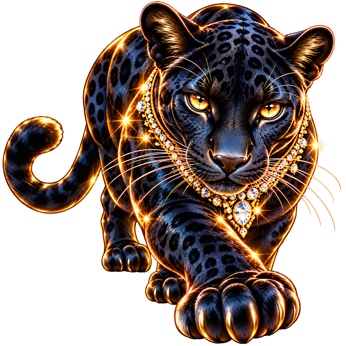 Digitaler Sticker PNG. Ausdruckbarer Sticker. Sofort-Download. NFT-Sticker Panther.