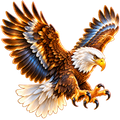 Digital sticker PNG. Printable sticker. Instant download. NFT sticker eagle.