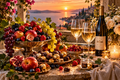 Luxurious Sea Sunset — Printable Postcard Art