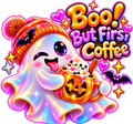 Halloween Ghost Coffee Cup Sticker – Printable Digital Sticker