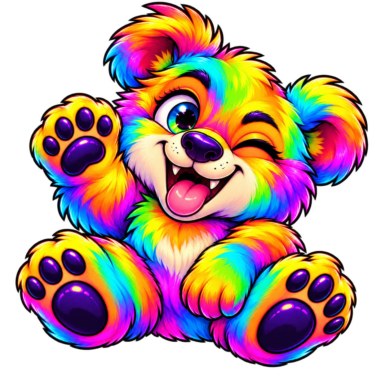 Rainbow Paw Sticker – Printable Digital Sticker