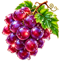 Digital sticker PNG. Instant download. Printable sticker. NFT sticker grape.